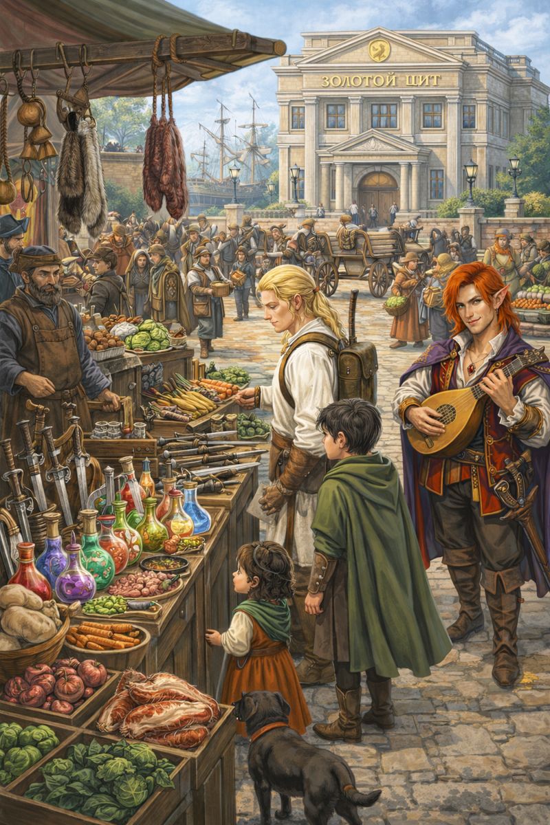 Рынок Сильверимуна. Встреча с перосонажами игроков (1)