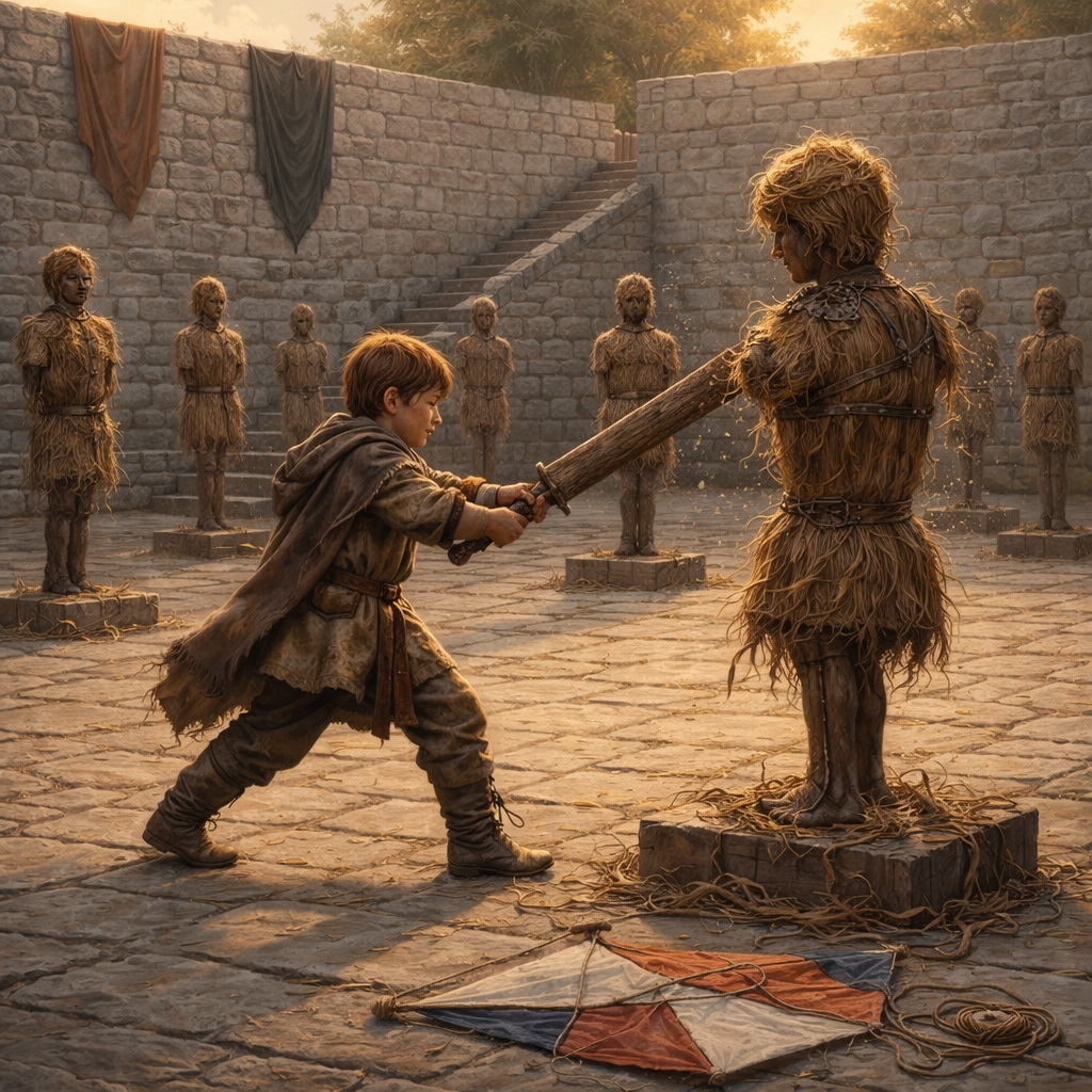 Тренировочный плац у ворот на Сандабар